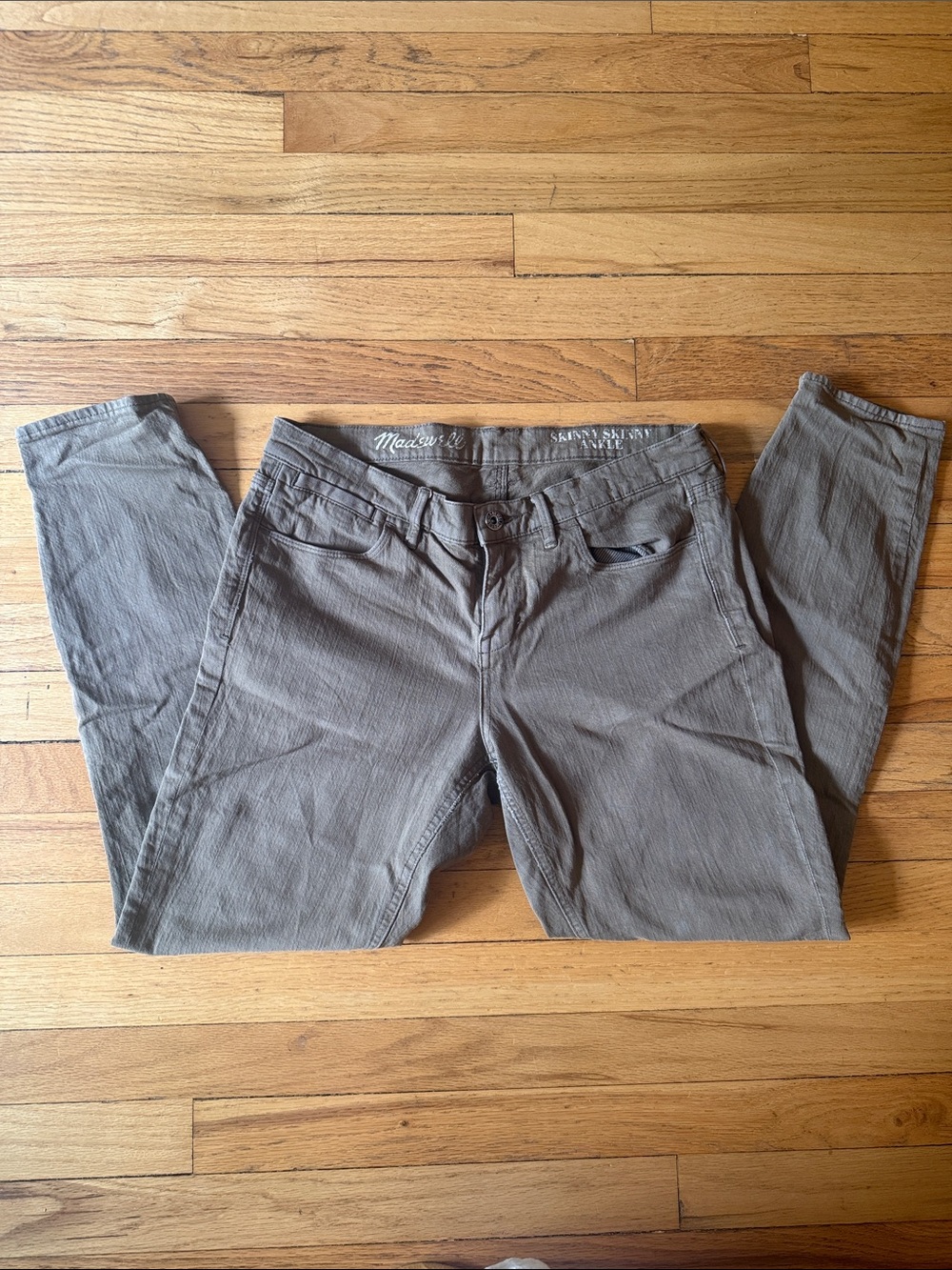 Madewell Skinny Fit Olive Pants